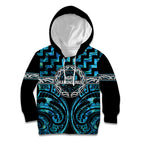 Aotearoa Ngati Kahungunu Personalised Kid Hoodie Maori Iwi Poutama Puhoro Tattoo