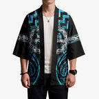Aotearoa Ngati Kahungunu Personalised Kimono Maori Iwi Poutama Puhoro Tattoo