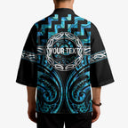 Aotearoa Ngati Kahungunu Personalised Kimono Maori Iwi Poutama Puhoro Tattoo