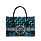 Aotearoa Ngati Kahungunu Leather Bag Maori Iwi Poutama Puhoro Tattoo
