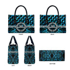 Aotearoa Ngati Kahungunu Leather Bag Maori Iwi Poutama Puhoro Tattoo
