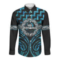 Aotearoa Ngati Kahungunu Personalised Long Sleeve Button Shirt Maori Iwi Poutama Puhoro Tattoo