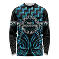 Aotearoa Ngati Kahungunu Personalised Long Sleeve Shirt Maori Iwi Poutama Puhoro Tattoo