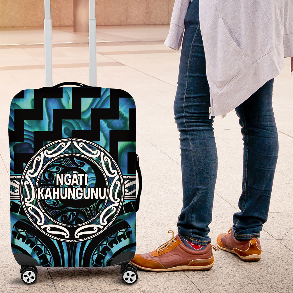 Aotearoa Ngati Kahungunu Luggage Cover Maori Iwi Poutama Puhoro Tattoo