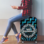 Aotearoa Ngati Kahungunu Luggage Cover Maori Iwi Poutama Puhoro Tattoo