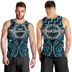 Aotearoa Ngati Kahungunu Personalised Men Tank Top Maori Iwi Poutama Puhoro Tattoo