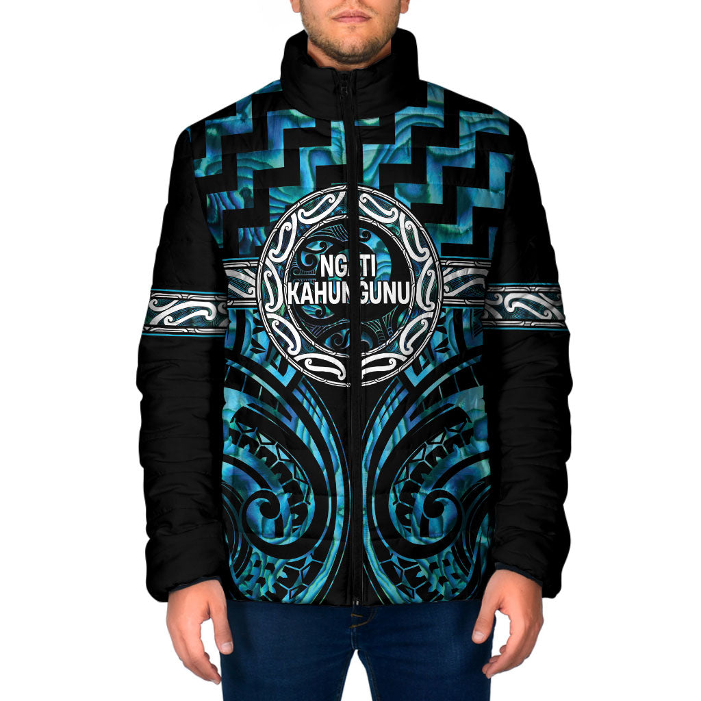 Aotearoa Ngati Kahungunu Personalised Padded Jacket Maori Iwi Poutama Puhoro Tattoo