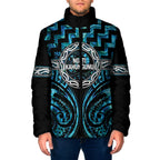 Aotearoa Ngati Kahungunu Personalised Padded Jacket Maori Iwi Poutama Puhoro Tattoo