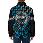 Aotearoa Ngati Kahungunu Personalised Padded Jacket Maori Iwi Poutama Puhoro Tattoo