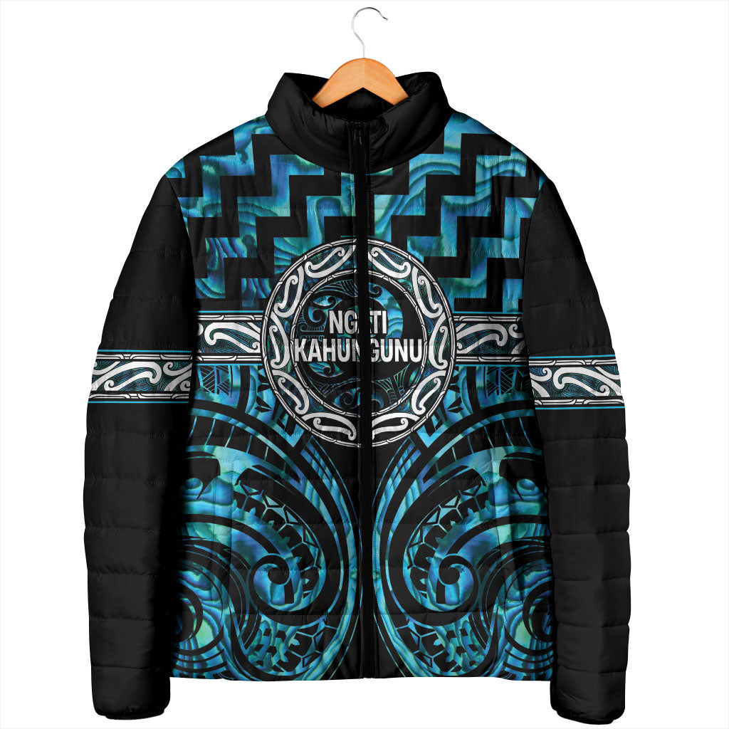 Aotearoa Ngati Kahungunu Personalised Padded Jacket Maori Iwi Poutama Puhoro Tattoo