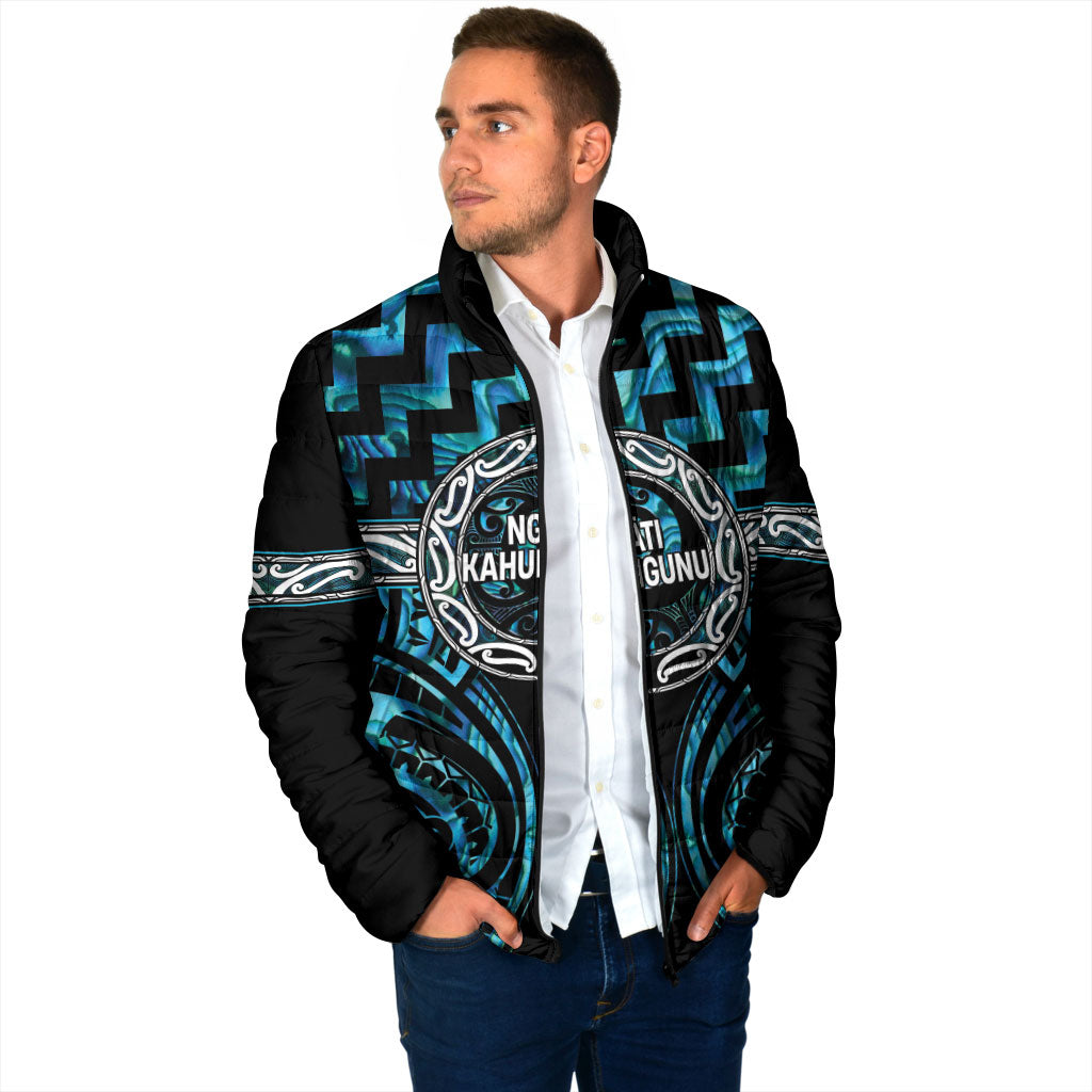 Aotearoa Ngati Kahungunu Personalised Padded Jacket Maori Iwi Poutama Puhoro Tattoo