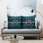 Aotearoa Ngati Kahungunu Pillow Cover Maori Iwi Poutama Puhoro Tattoo