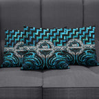 Aotearoa Ngati Kahungunu Pillow Cover Maori Iwi Poutama Puhoro Tattoo