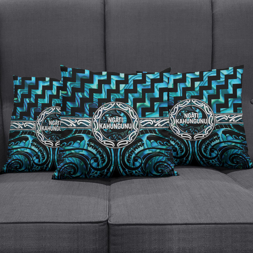 Aotearoa Ngati Kahungunu Pillow Cover Maori Iwi Poutama Puhoro Tattoo
