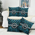 Aotearoa Ngati Kahungunu Pillow Cover Maori Iwi Poutama Puhoro Tattoo