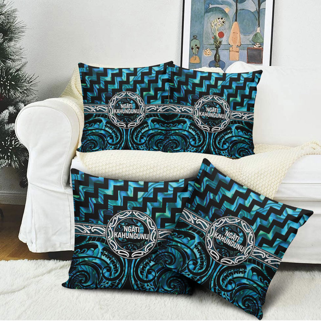 Aotearoa Ngati Kahungunu Pillow Cover Maori Iwi Poutama Puhoro Tattoo