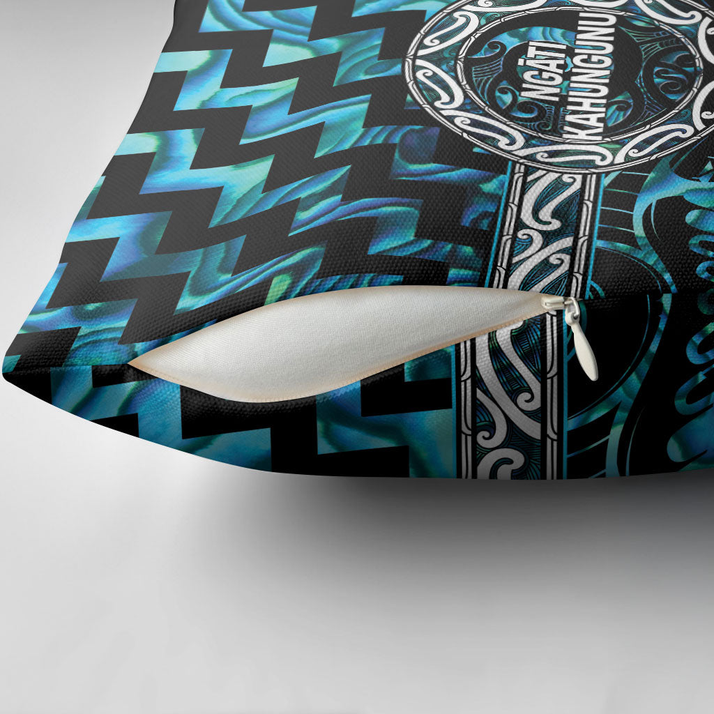 Aotearoa Ngati Kahungunu Pillow Cover Maori Iwi Poutama Puhoro Tattoo