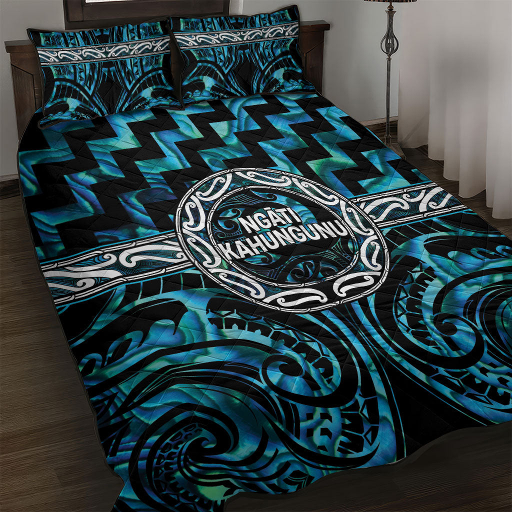 Aotearoa Ngati Kahungunu Quilt Bed Set Maori Iwi Poutama Puhoro Tattoo