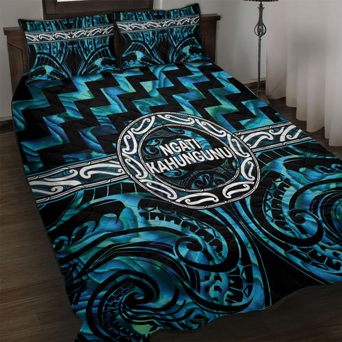 Aotearoa Ngati Kahungunu Quilt Bed Set Maori Iwi Poutama Puhoro Tattoo