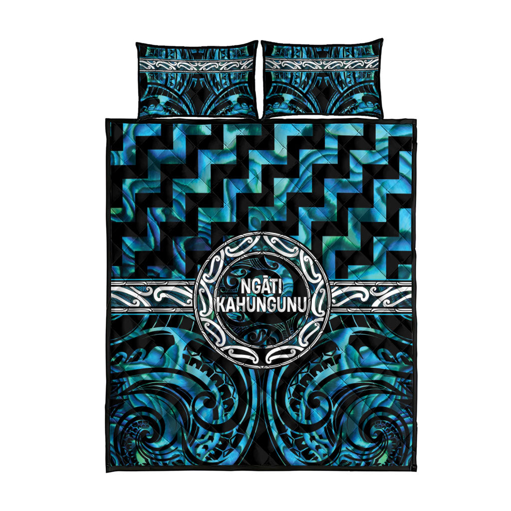 Aotearoa Ngati Kahungunu Quilt Bed Set Maori Iwi Poutama Puhoro Tattoo