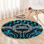 Aotearoa Ngati Kahungunu Round Carpet Maori Iwi Poutama Puhoro Tattoo