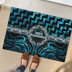Aotearoa Ngati Kahungunu Rubber Doormat Maori Iwi Poutama Puhoro Tattoo