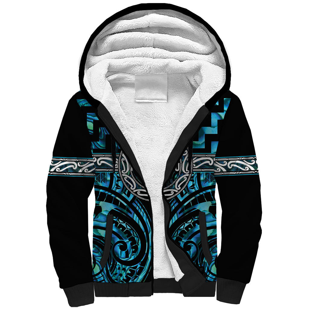 Aotearoa Ngati Kahungunu Personalised Sherpa Hoodie Maori Iwi Poutama Puhoro Tattoo