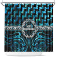 Aotearoa Ngati Kahungunu Shower Curtain Maori Iwi Poutama Puhoro Tattoo
