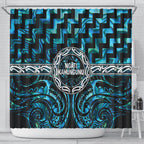 Aotearoa Ngati Kahungunu Shower Curtain Maori Iwi Poutama Puhoro Tattoo