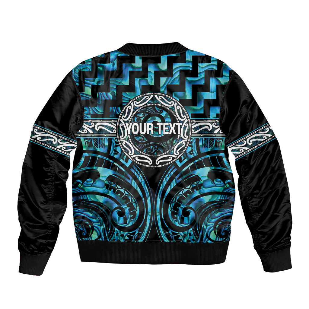 Aotearoa Ngati Kahungunu Personalised Sleeve Zip Bomber Jacket Maori Iwi Poutama Puhoro Tattoo