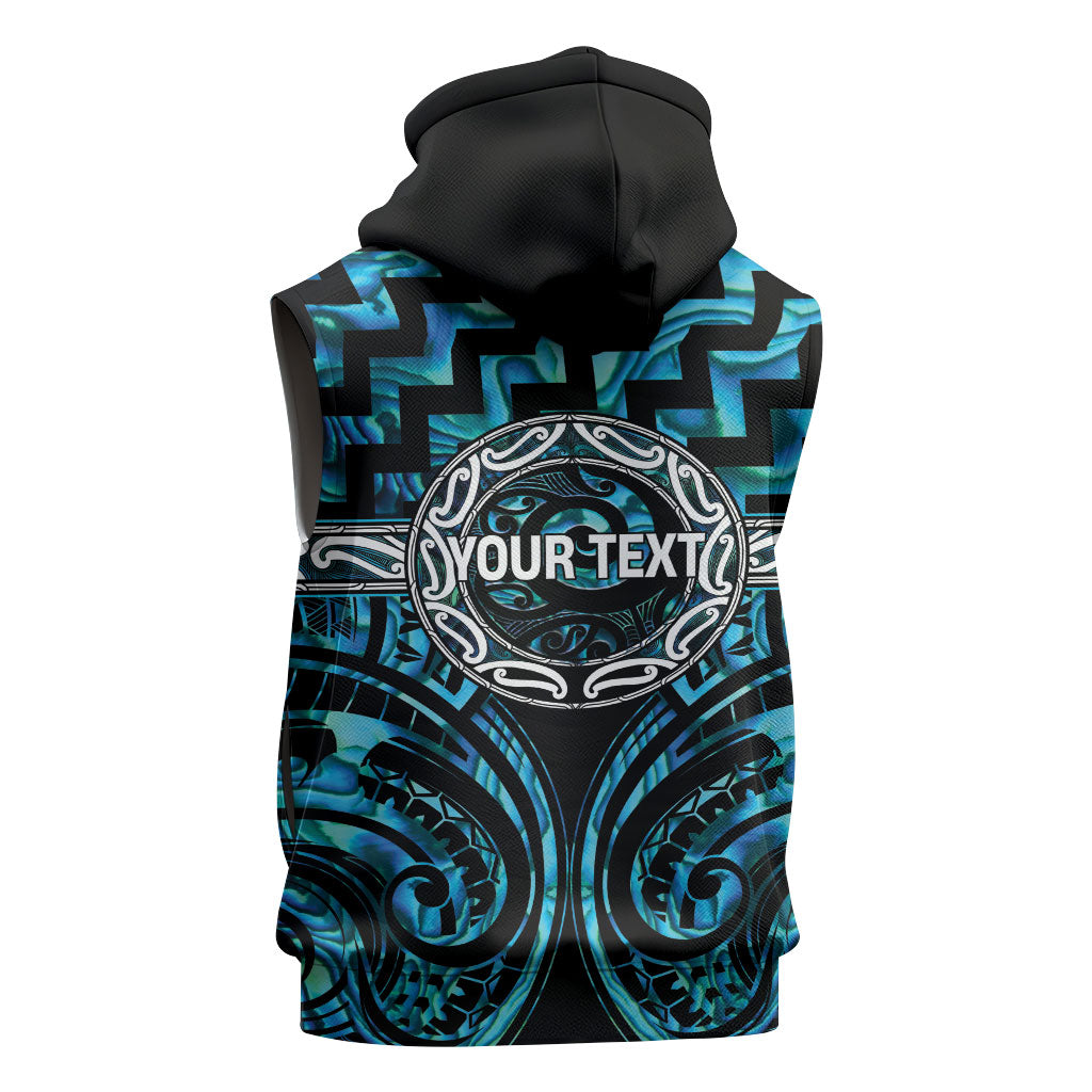 Aotearoa Ngati Kahungunu Personalised Sleeveless Hoodie Maori Iwi Poutama Puhoro Tattoo