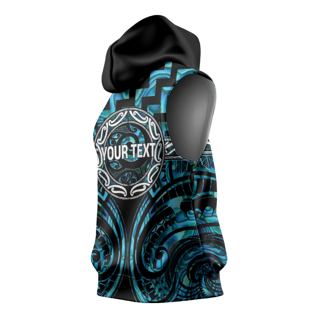 Aotearoa Ngati Kahungunu Personalised Sleeveless Hoodie Maori Iwi Poutama Puhoro Tattoo