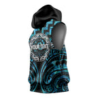 Aotearoa Ngati Kahungunu Personalised Sleeveless Hoodie Maori Iwi Poutama Puhoro Tattoo