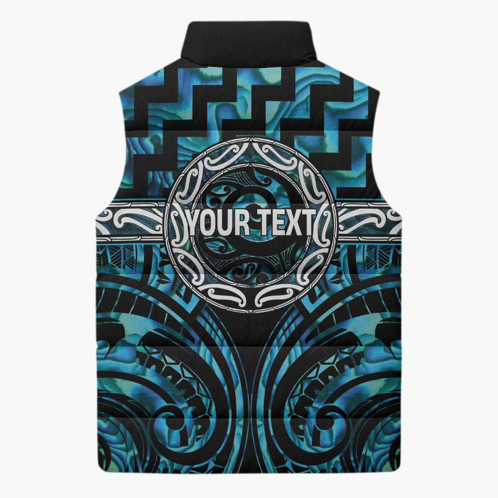Aotearoa Ngati Kahungunu Personalised Sleeveless Puffer Jacket Maori Iwi Poutama Puhoro Tattoo