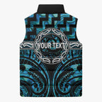 Aotearoa Ngati Kahungunu Personalised Sleeveless Puffer Jacket Maori Iwi Poutama Puhoro Tattoo