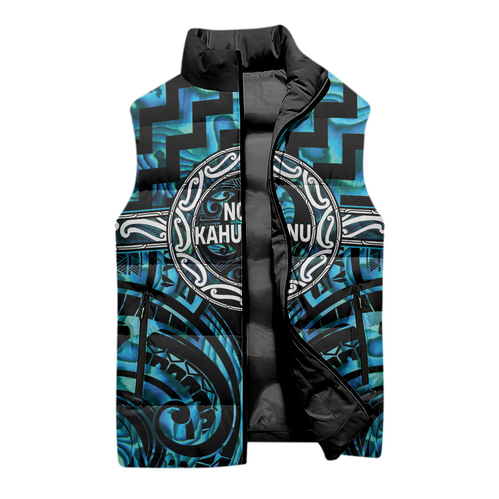 Aotearoa Ngati Kahungunu Personalised Sleeveless Puffer Jacket Maori Iwi Poutama Puhoro Tattoo