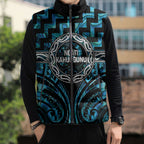 Aotearoa Ngati Kahungunu Personalised Sleeveless Puffer Jacket Maori Iwi Poutama Puhoro Tattoo