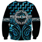 Aotearoa Ngati Kahungunu Personalised Sweatshirt Maori Iwi Poutama Puhoro Tattoo