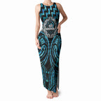 Aotearoa Ngati Kahungunu Personalised Tank Maxi Dress Maori Iwi Poutama Puhoro Tattoo