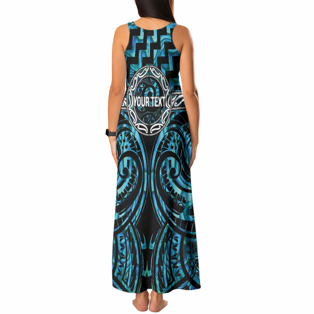 Aotearoa Ngati Kahungunu Personalised Tank Maxi Dress Maori Iwi Poutama Puhoro Tattoo