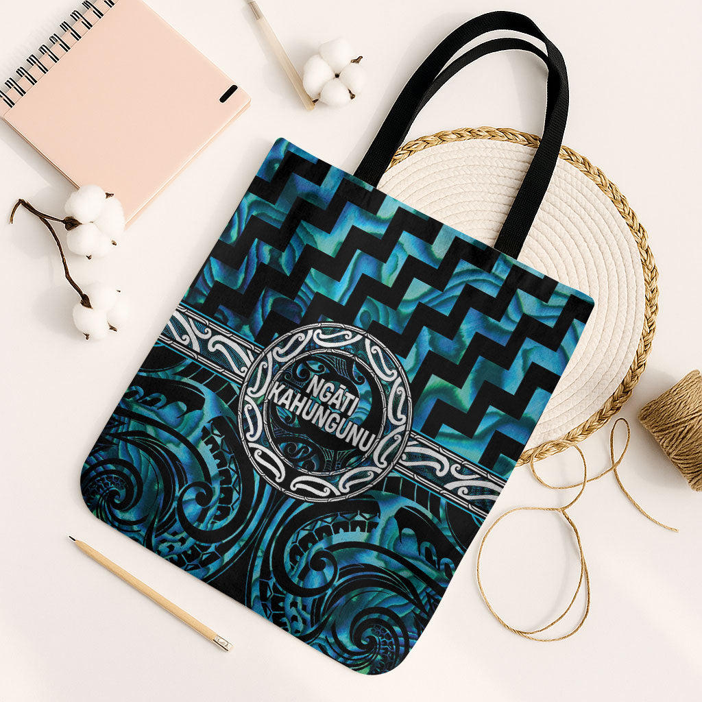 Aotearoa Ngati Kahungunu Tote Bag Maori Iwi Poutama Puhoro Tattoo