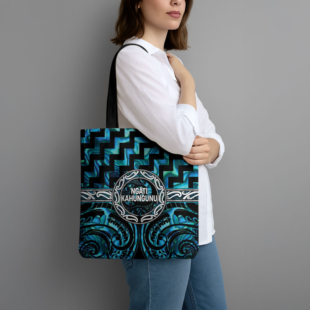 Aotearoa Ngati Kahungunu Tote Bag Maori Iwi Poutama Puhoro Tattoo