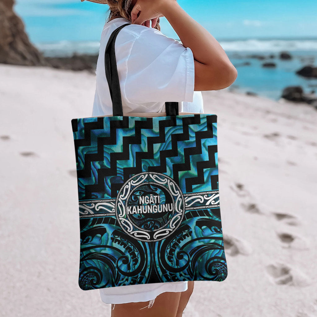 Aotearoa Ngati Kahungunu Tote Bag Maori Iwi Poutama Puhoro Tattoo