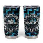 Aotearoa Ngati Kahungunu Personalised Tumbler Cup Maori Iwi Poutama Puhoro Tattoo
