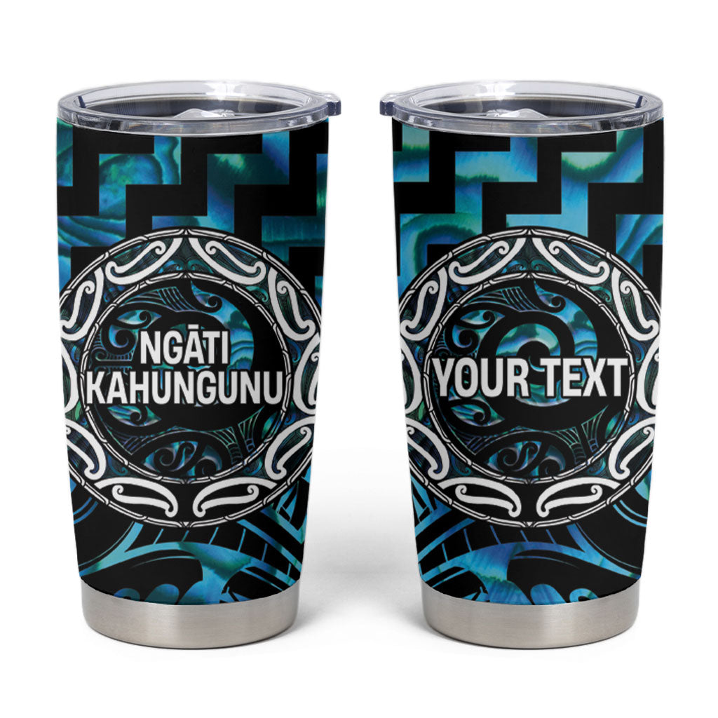 Aotearoa Ngati Kahungunu Personalised Tumbler Cup Maori Iwi Poutama Puhoro Tattoo