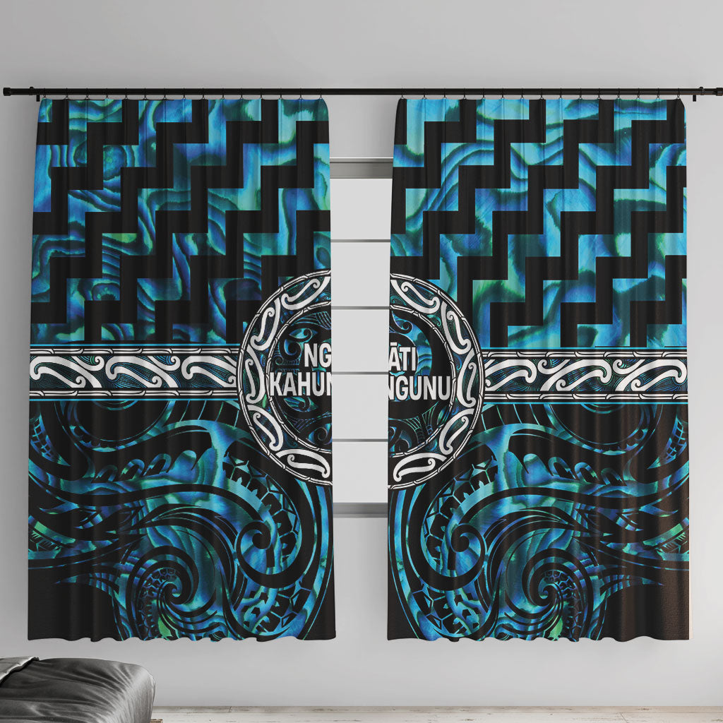 Aotearoa Ngati Kahungunu Window Curtain Maori Iwi Poutama Puhoro Tattoo