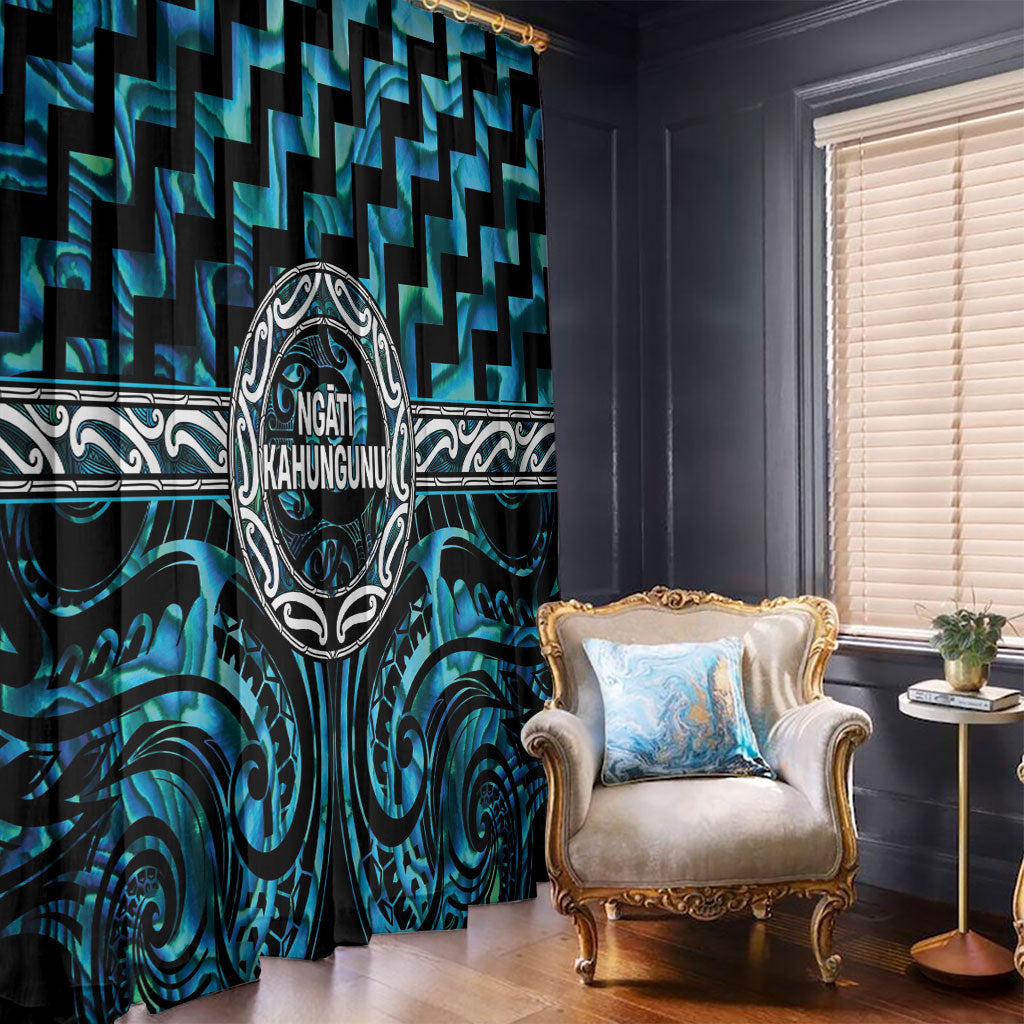 Aotearoa Ngati Kahungunu Window Curtain Maori Iwi Poutama Puhoro Tattoo