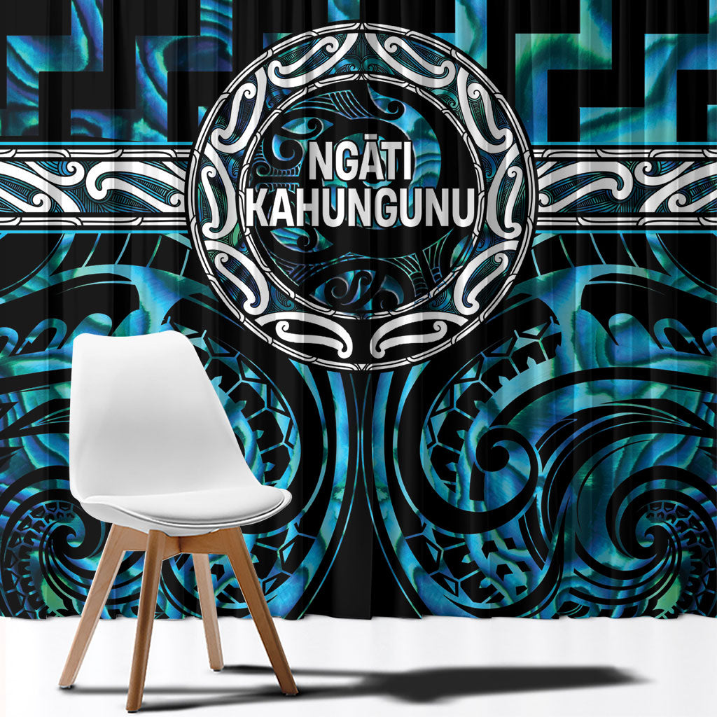 Aotearoa Ngati Kahungunu Window Curtain Maori Iwi Poutama Puhoro Tattoo