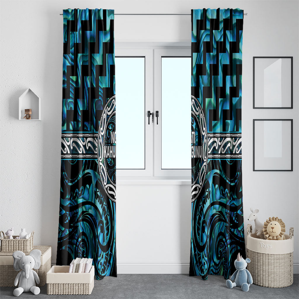 Aotearoa Ngati Kahungunu Window Curtain Maori Iwi Poutama Puhoro Tattoo