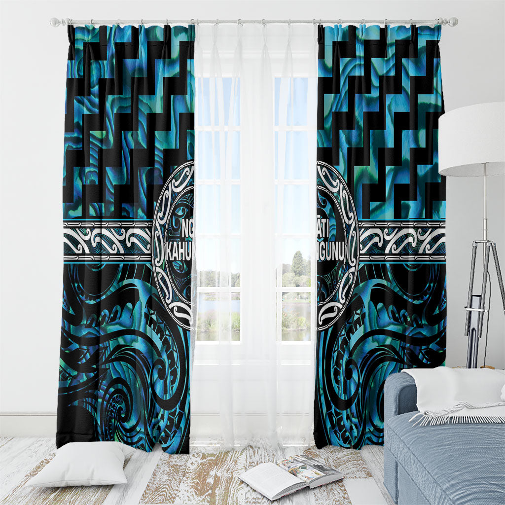 Aotearoa Ngati Kahungunu Window Curtain Maori Iwi Poutama Puhoro Tattoo